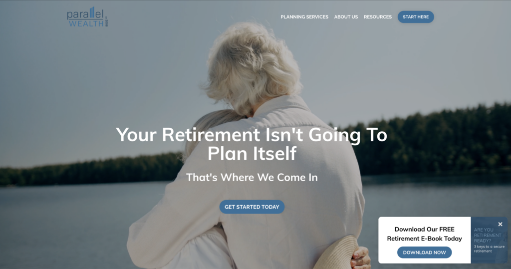 This is an example of a great Financial Advisor website from Canada. 